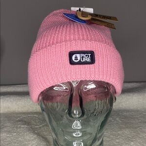 NWT Picture Organic Clothing Colino Rib Cuff Beanie in Cashmere Rose (One Size)